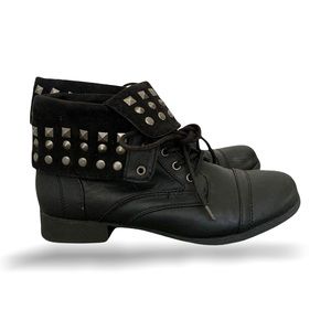Report Austin Studded Fold Over Ankle Boot 8.5
